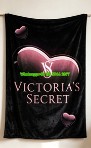 Victoria's Secret Neon Flannel Throw Blanket VS Sofa Blanket V250